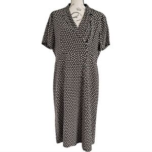 Laura Ashley midi dress size 14 prairie floral cottagecore button up retro